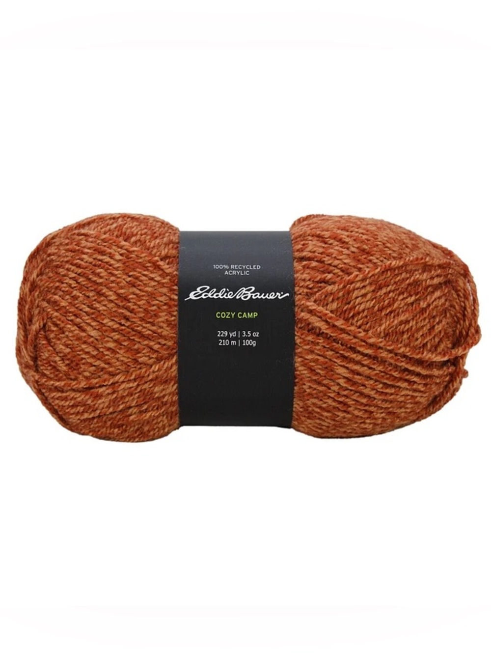 Eddie Bauer Cozy Camp 229yds Worsted Acrylic Yarn Paprika Burnt Orange NWT